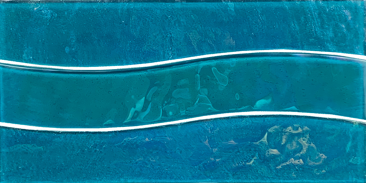 Turquoise Wave Mosaic