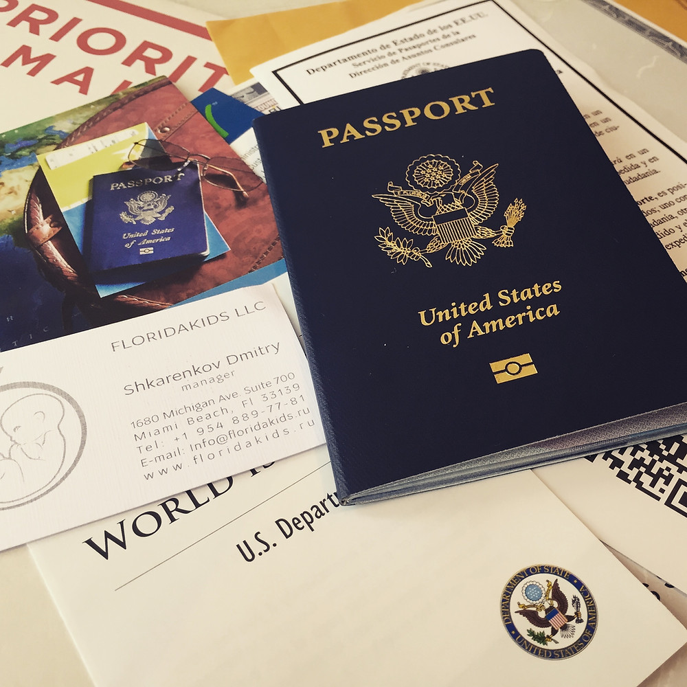 Документы для новорожденных в США
