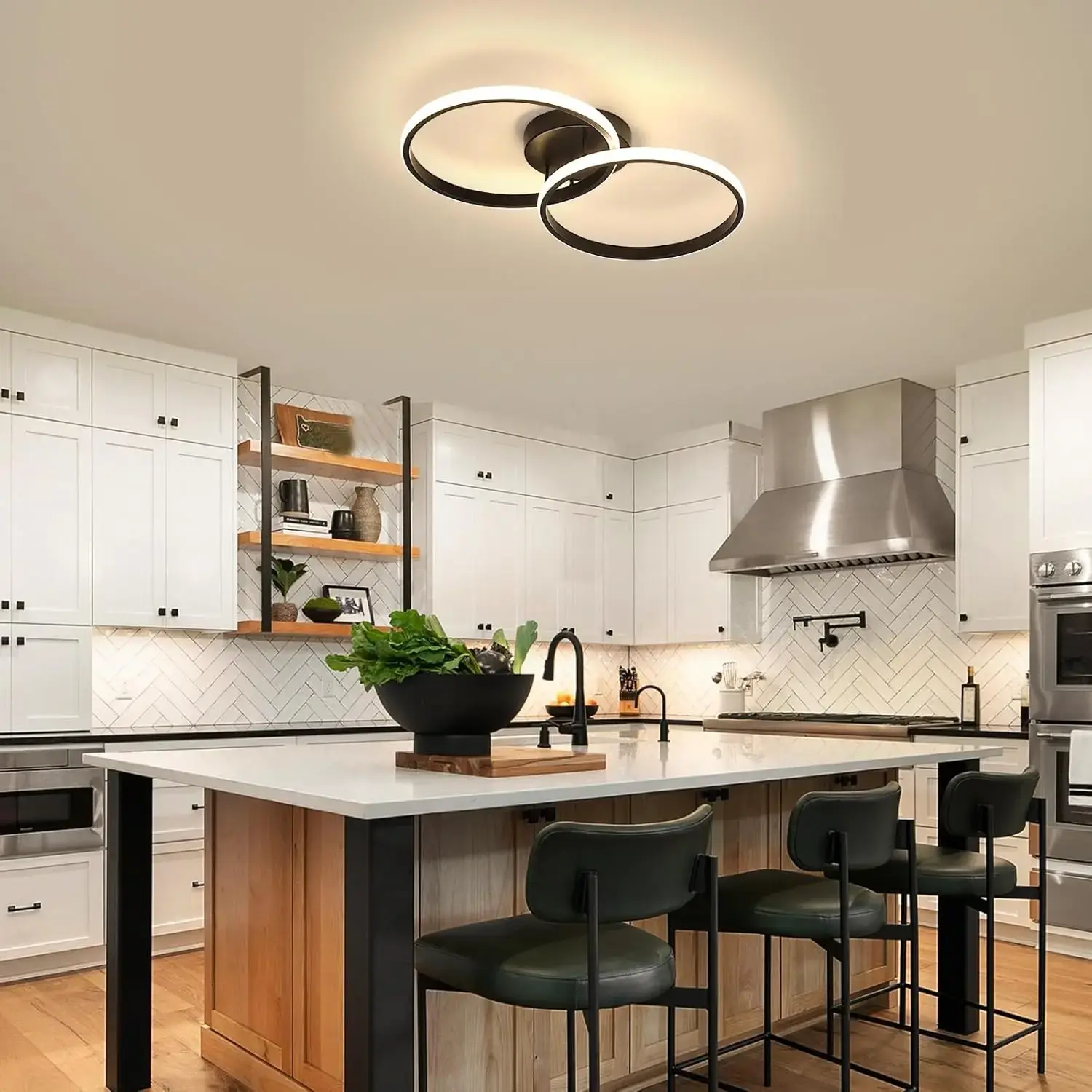 LED Double Ring Round Ceiling Light