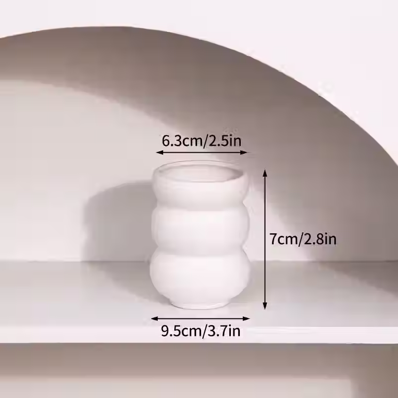 Nordic Half-Stacked Vase