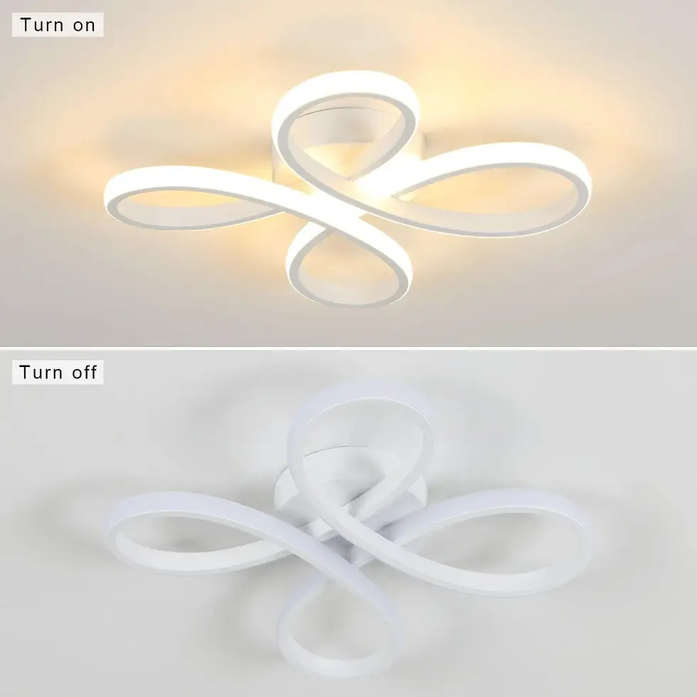 Miniature : Modern Flower-Shaped Flush LED Ceiling Light