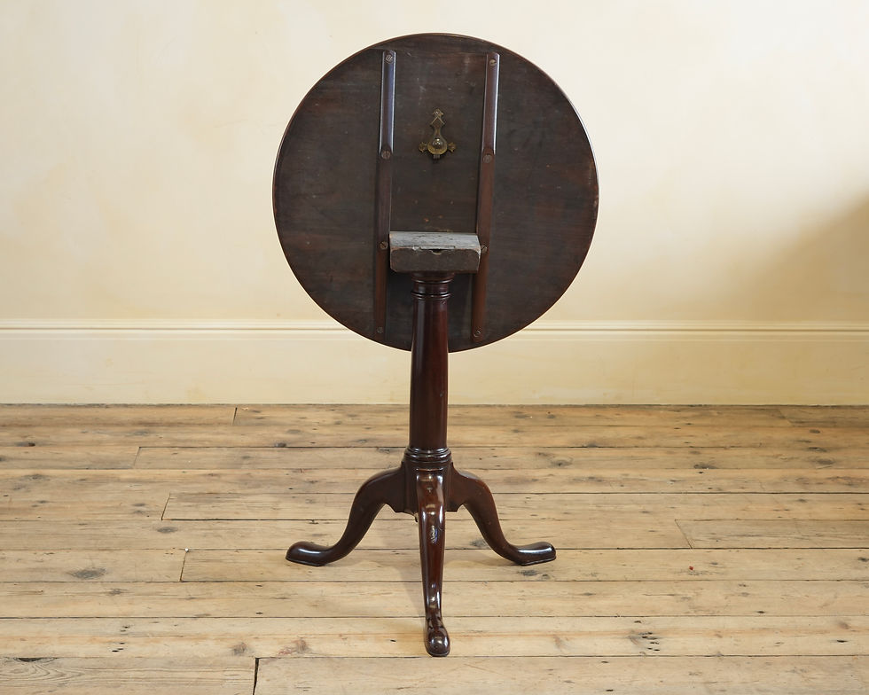 Thumbnail: Mahogany tripod table.