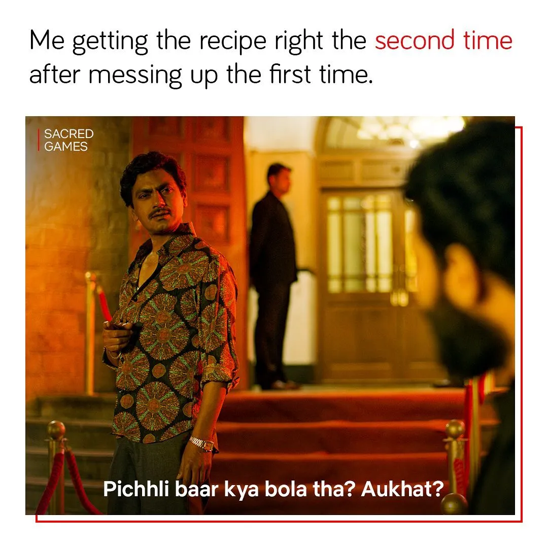 Netflix Meme on Sacred Games 2