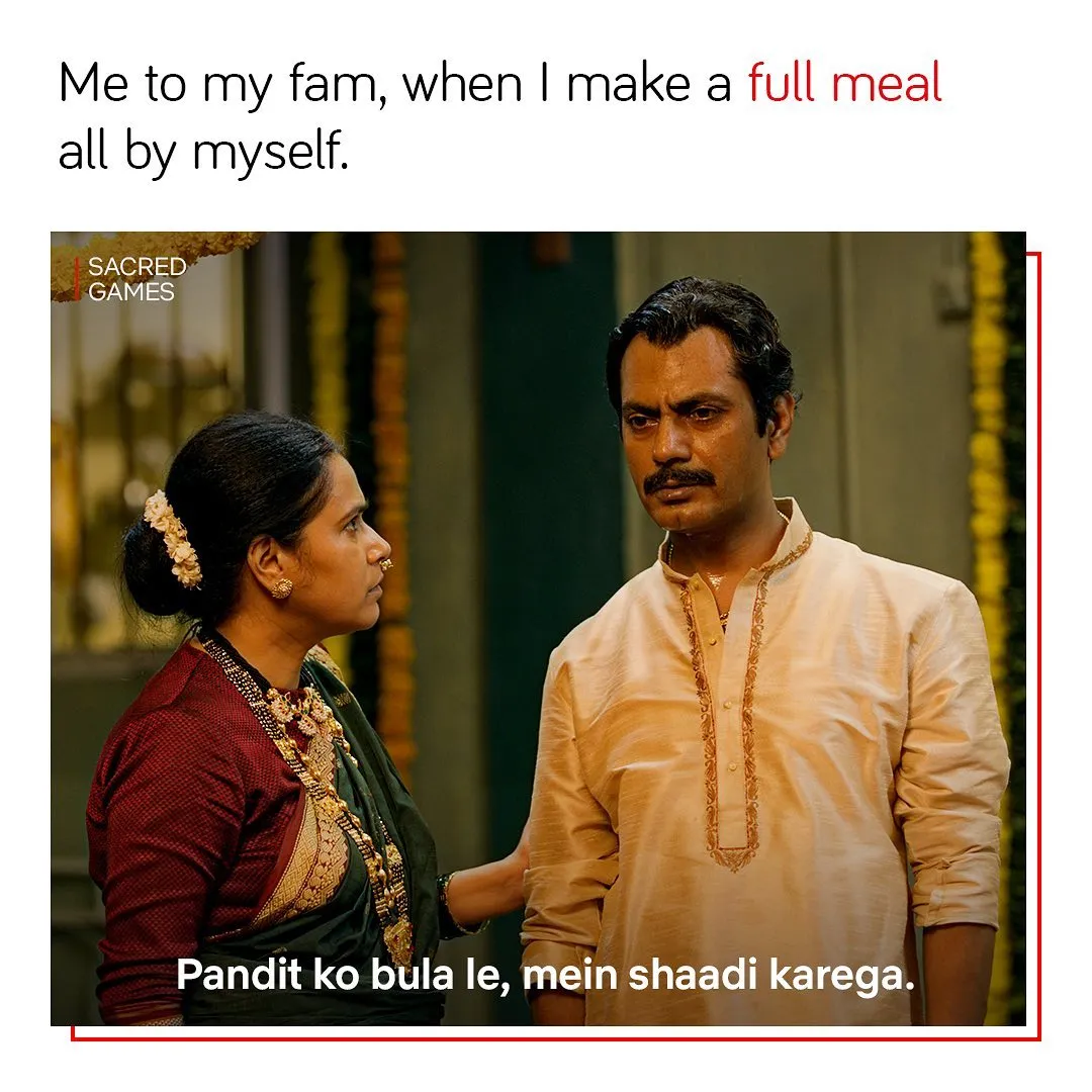 Netflix Meme on Sacred Games 1