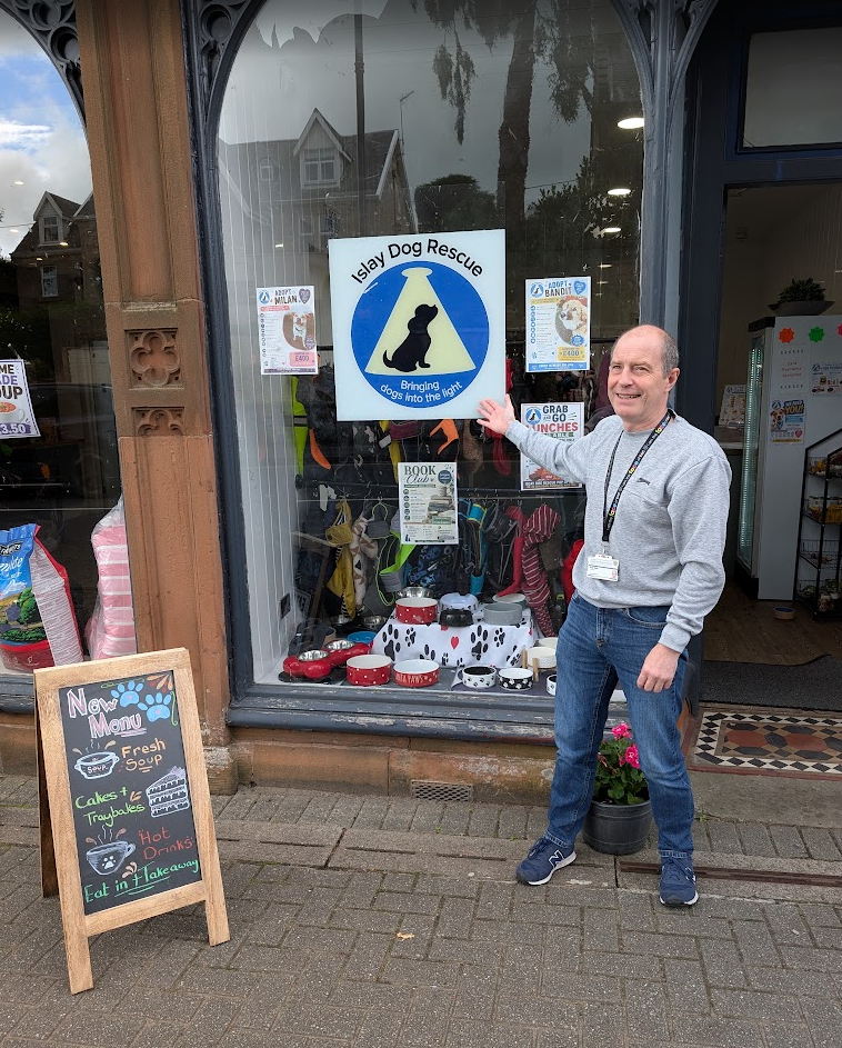 Supporting Local Rescue: A Lunchtime Visit to the Islay Dog-Rescue Shop & Cafe...