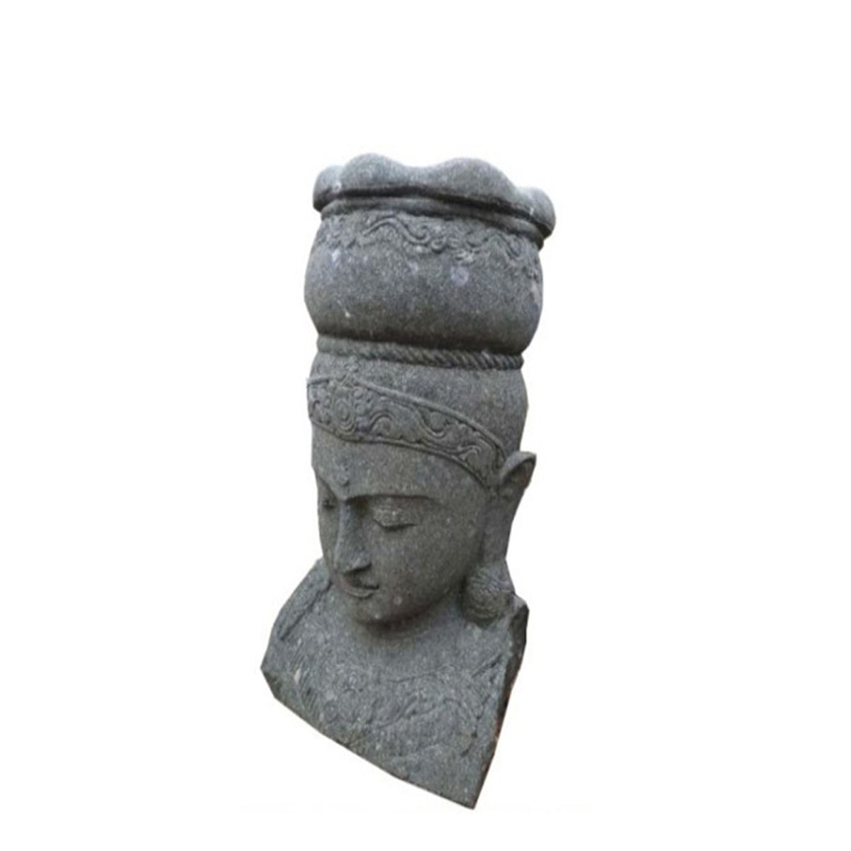 Buste de Ken Dedes  avec pot 120 cm