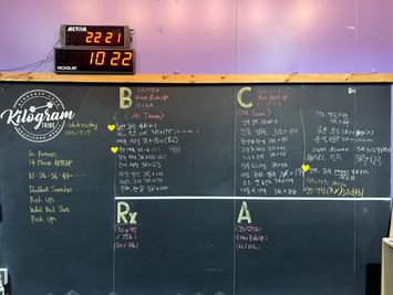 2023/07/05 Dumbbell Snatches, Push Ups, WallBallShots