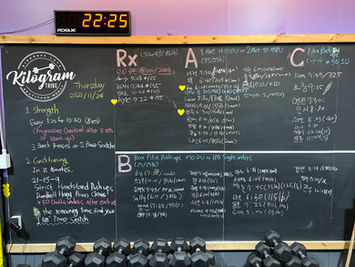2022/11/24 Strict Handstand Push Ups, Dumbbell Hang Power Cleans, Double Unders, Power Snatch