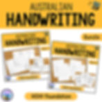 Australian Handwriting Practice NSW Foundation Font Bundle Cover
