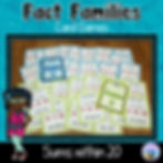 Fact Families Card Game Year 1