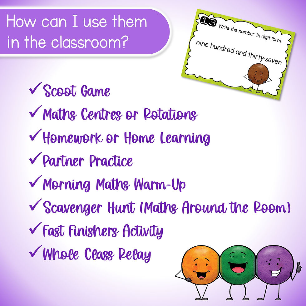 Thumbnail: Year 2 Place Value Task Cards Australian Curriculum v9 Uses in the Classroom