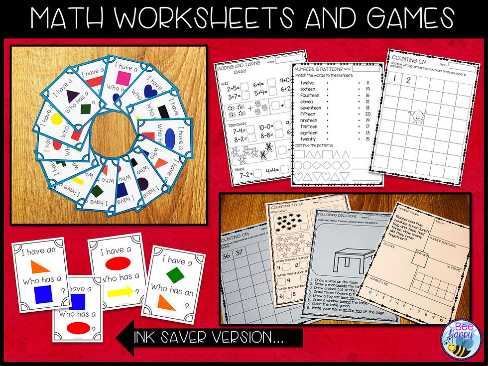 Thumbnail: Back to School Maths Worksheets and Games