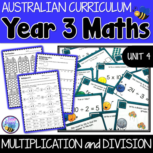 Australian Curriculum Year 3 Maths Multiplication & Division Bee