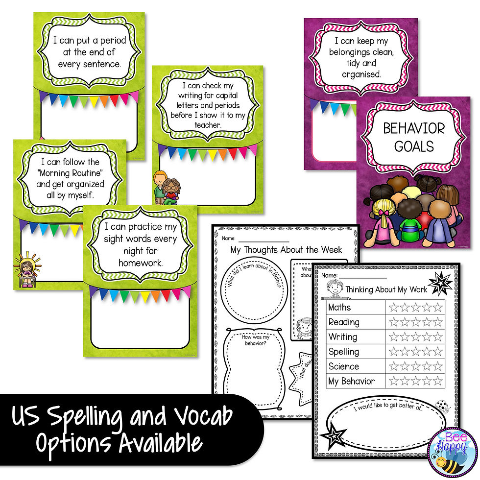 Thumbnail: Goal Setting and Self Reflection US Spelling