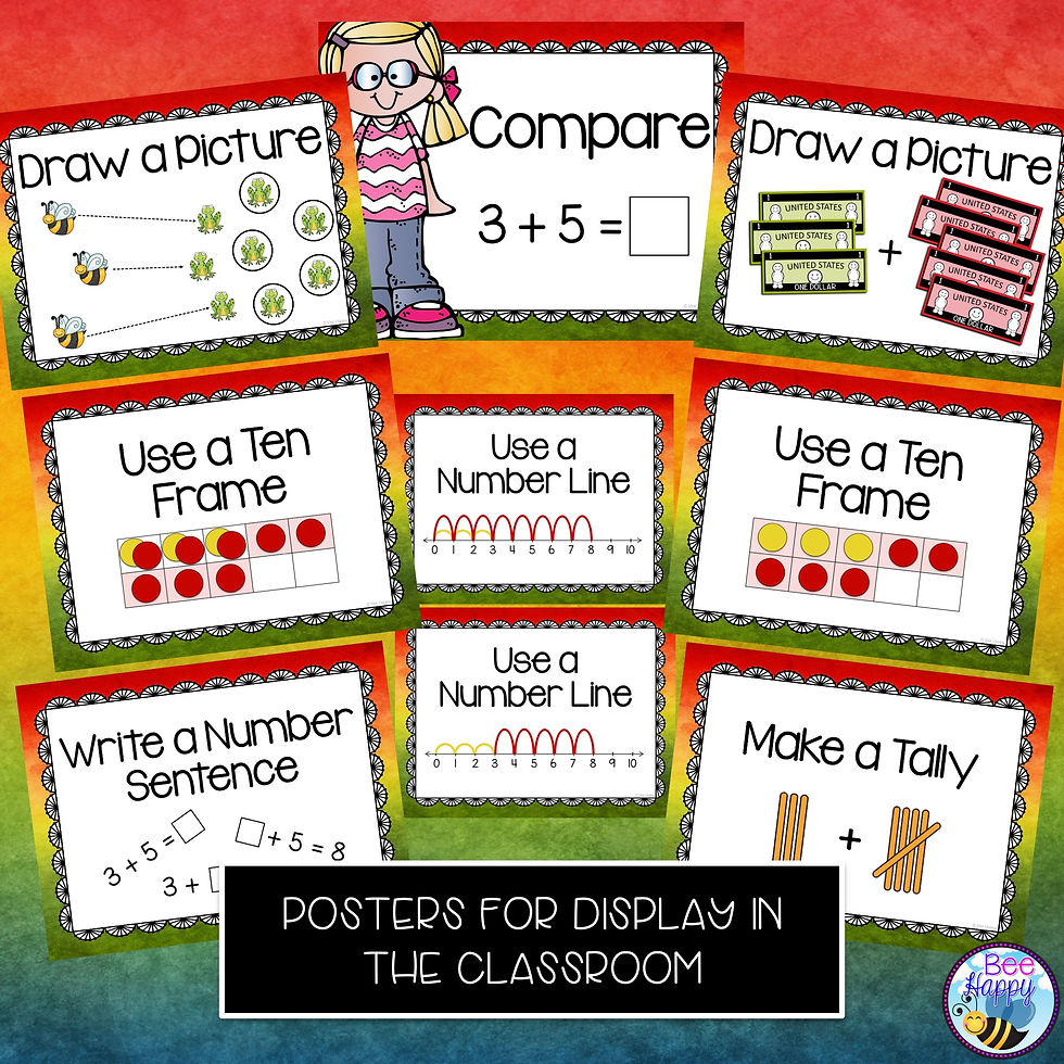Thumbnail: Addition Word Problems Compare Sums to 10