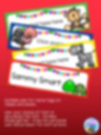 Editable Name Tags and Labels | Animals | Large