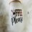 Thumbnail: Customized Coffee Frosted Glass Bottle With Bamboo Lid & Glass Straw 