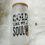 Thumbnail: Customized Coffee Frosted Glass Bottle With Bamboo Lid & Glass Straw 