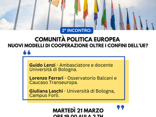 “Comunità Politica Europea. Nuovi modelli di cooperazione oltre i confini dell'Ue?”