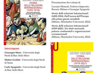 Presentazione volumi "Storia delle relazioni internazionali"