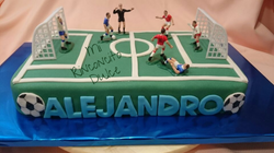 Tarta Campo de fútbol.