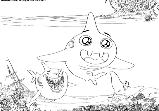 Shark Education Coloring Sheets