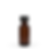 15ml Amber Glass Bottle With Cap Front View