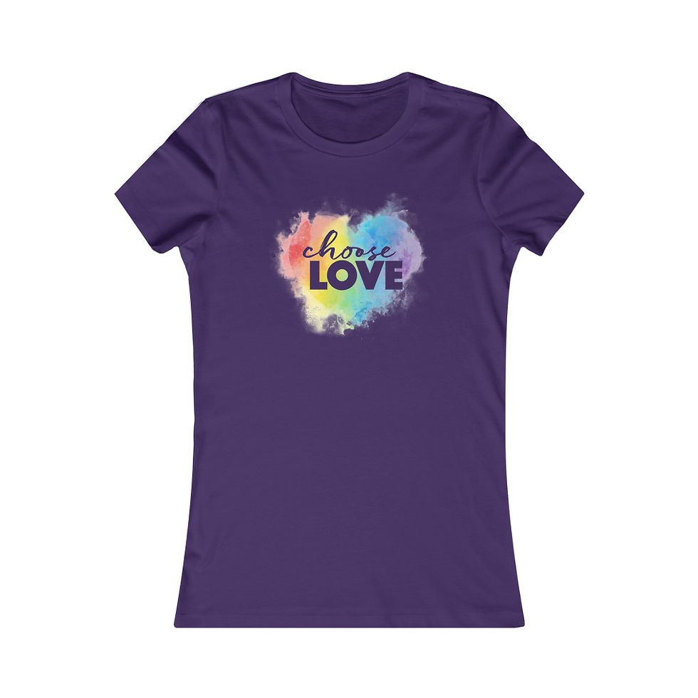 Thumbnail: Choose Love - Women's Favorite Tee - Bella and Canvas