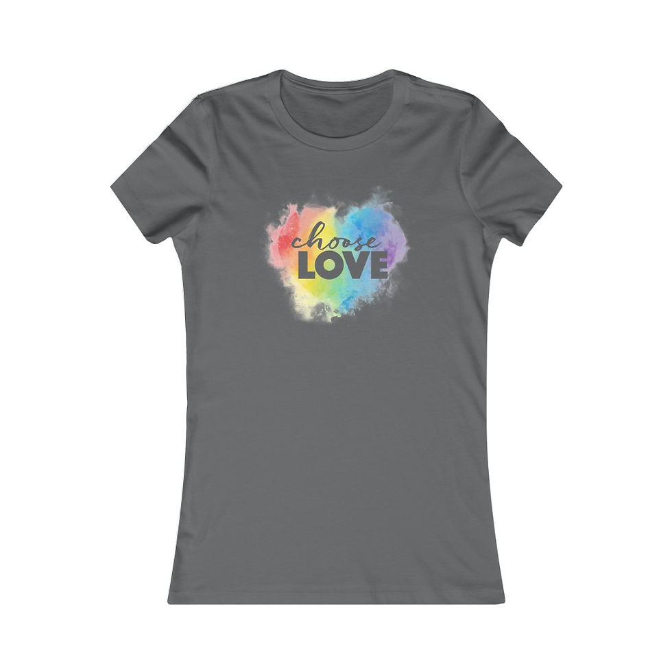 Thumbnail: Choose Love - Women's Favorite Tee - Bella and Canvas
