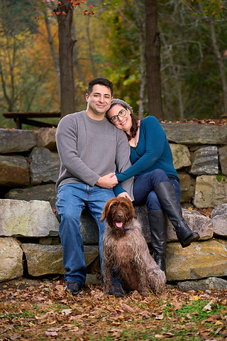 Abdullah, his wife, and their dog