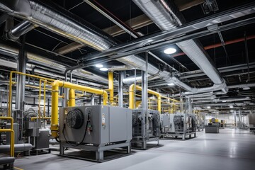Mechanical Room for HVAC Compressor