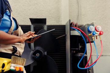 Monitoring of an HVAC system