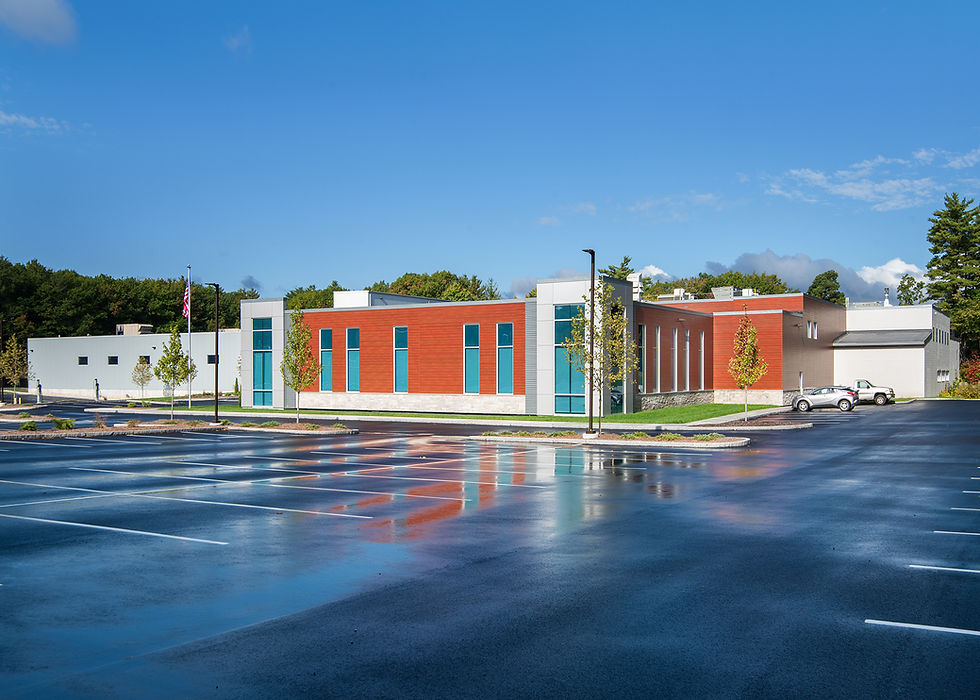 Exterior view energy efficient building