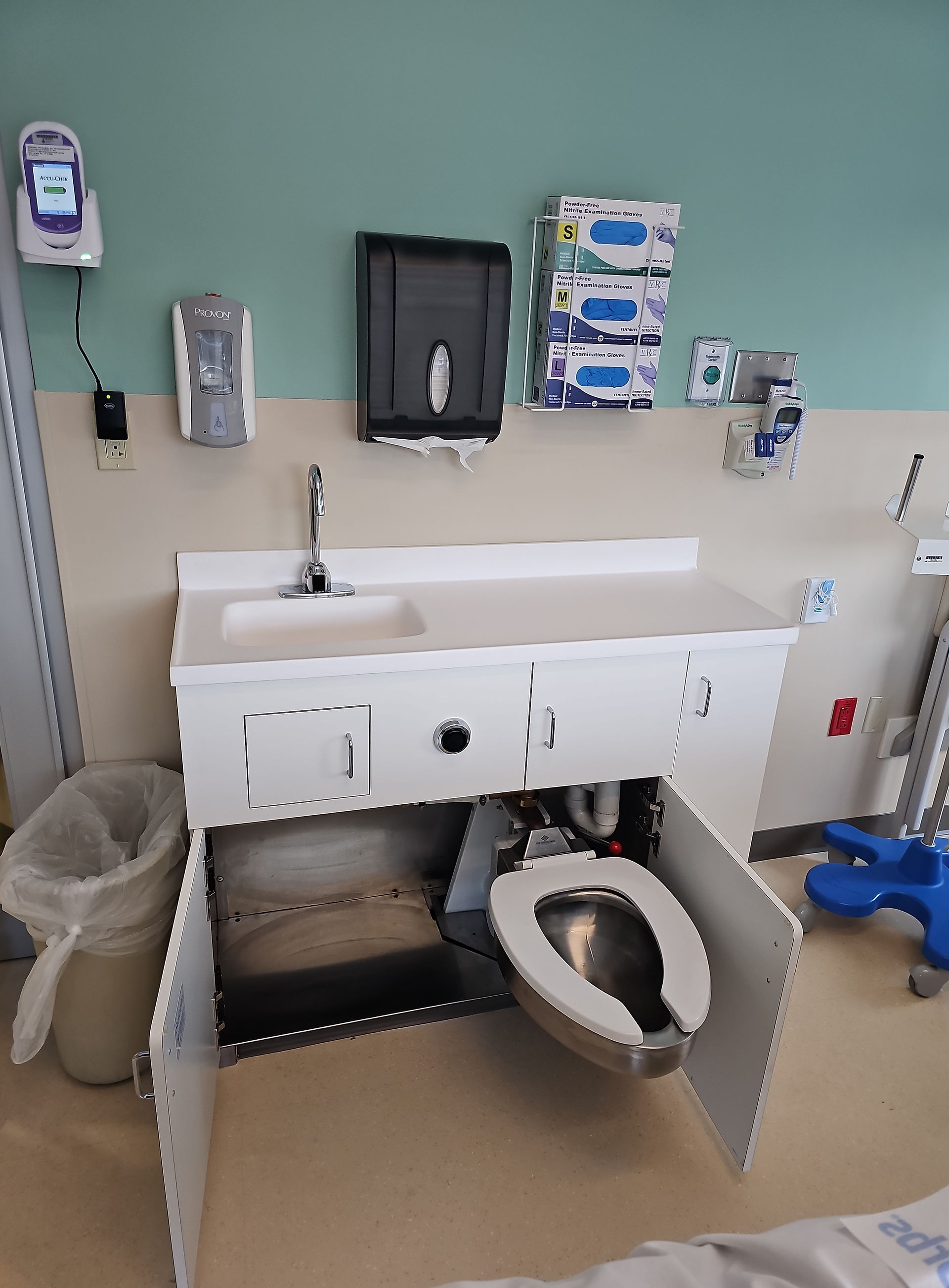 Shot of new swivette cabinet and toilet assembly 