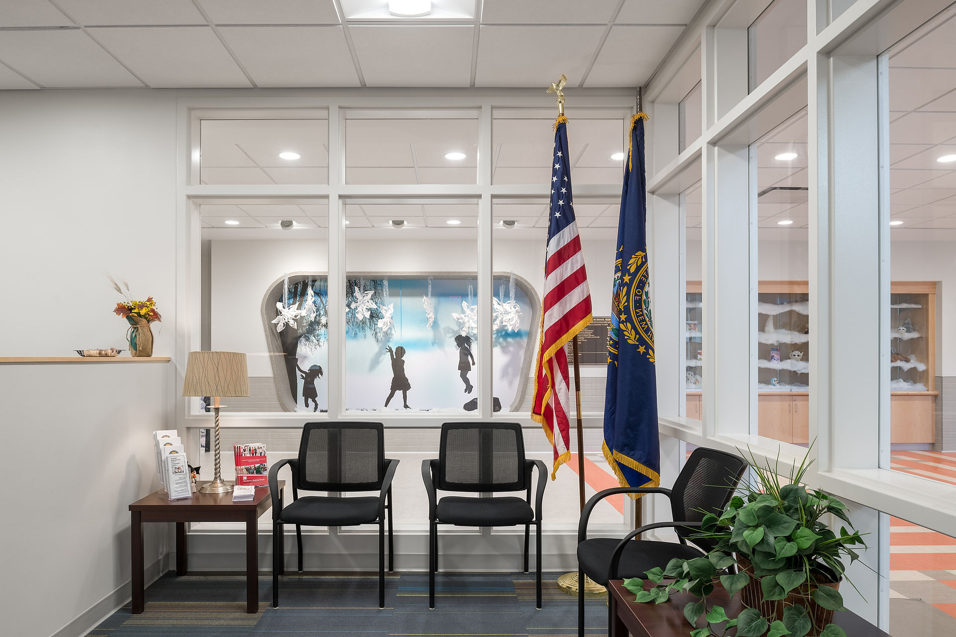 Shot of waiting area at the principal's office