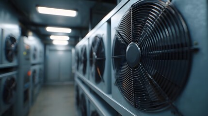 Ventilation system in mechanical room
