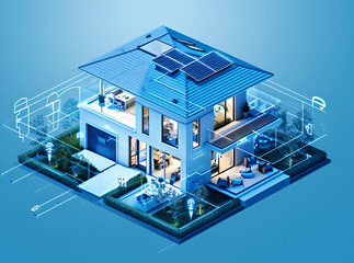 Render example of a smart home