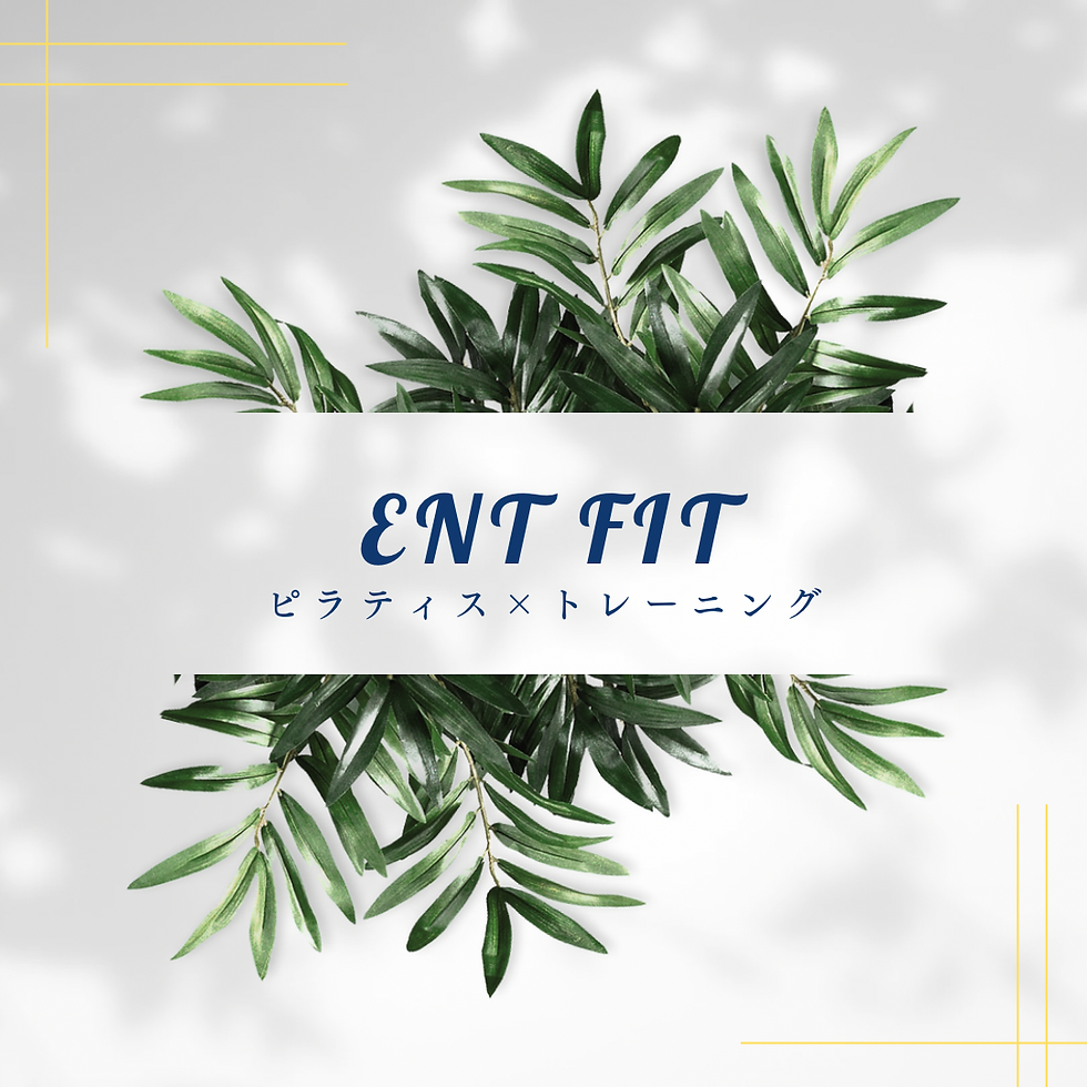 はじめまして！Ent Fitはこんなところ♪