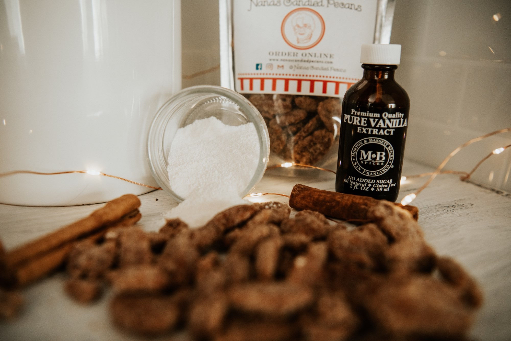 Vanilla Roasted Candied Pecans 