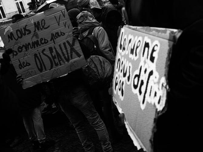 Une manifestation pour que plus personne ne soit à la rue en 2018.