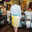 Miniaturbild: OD COUTURE  - Rock - Stripe Mix Yellow-Türkis
