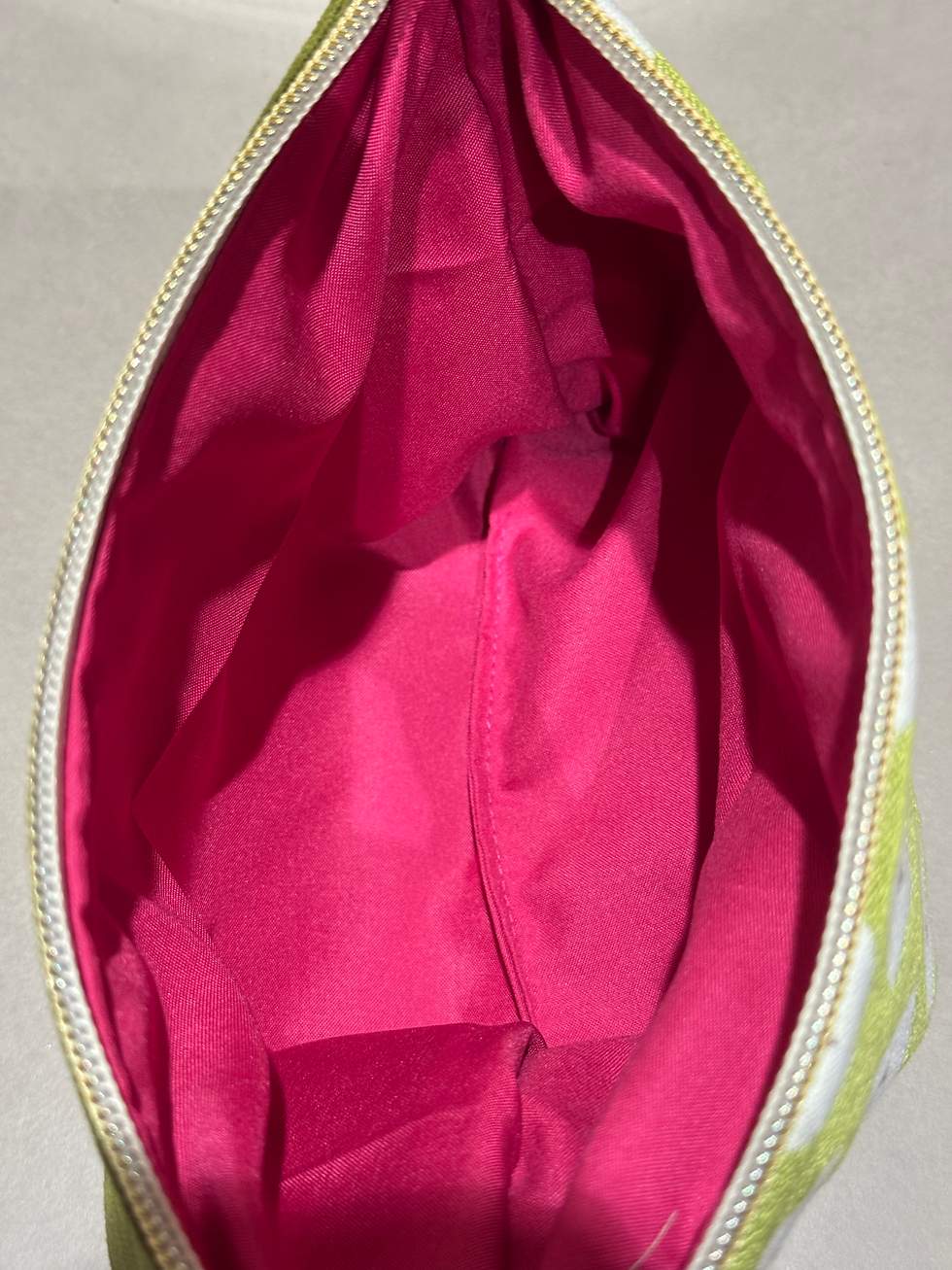 Miniaturbild: TASCHE – CLUTCH – Raute Creme 