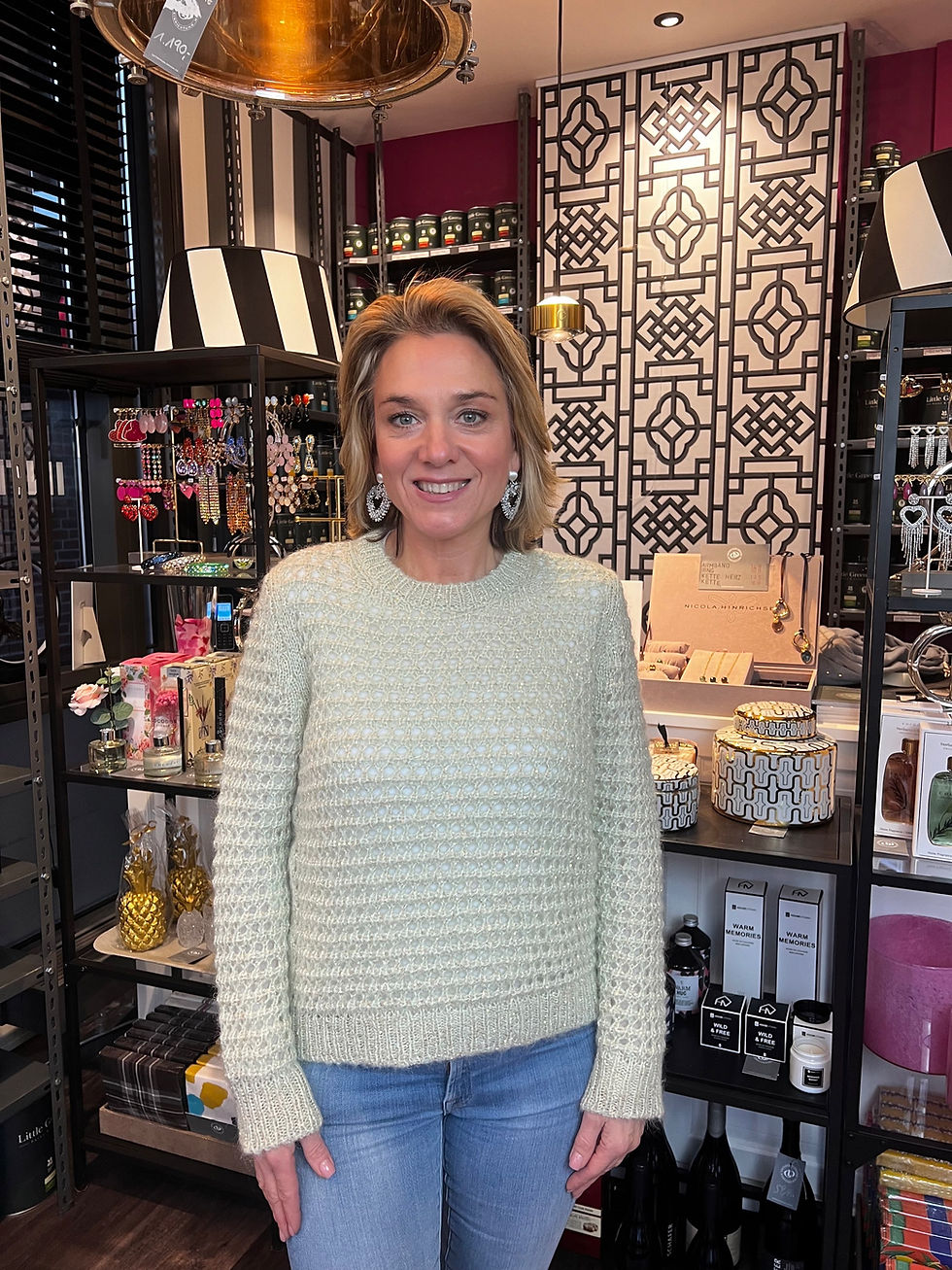Miniaturbild: DUE AMANTI – Pullover Gilda Mohair-Mix – lindgrün