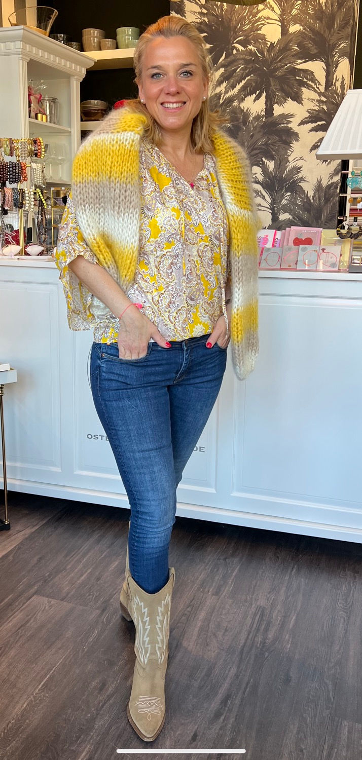 Miniaturbild: Charlotte Sparre - Bluse - Frill yellow