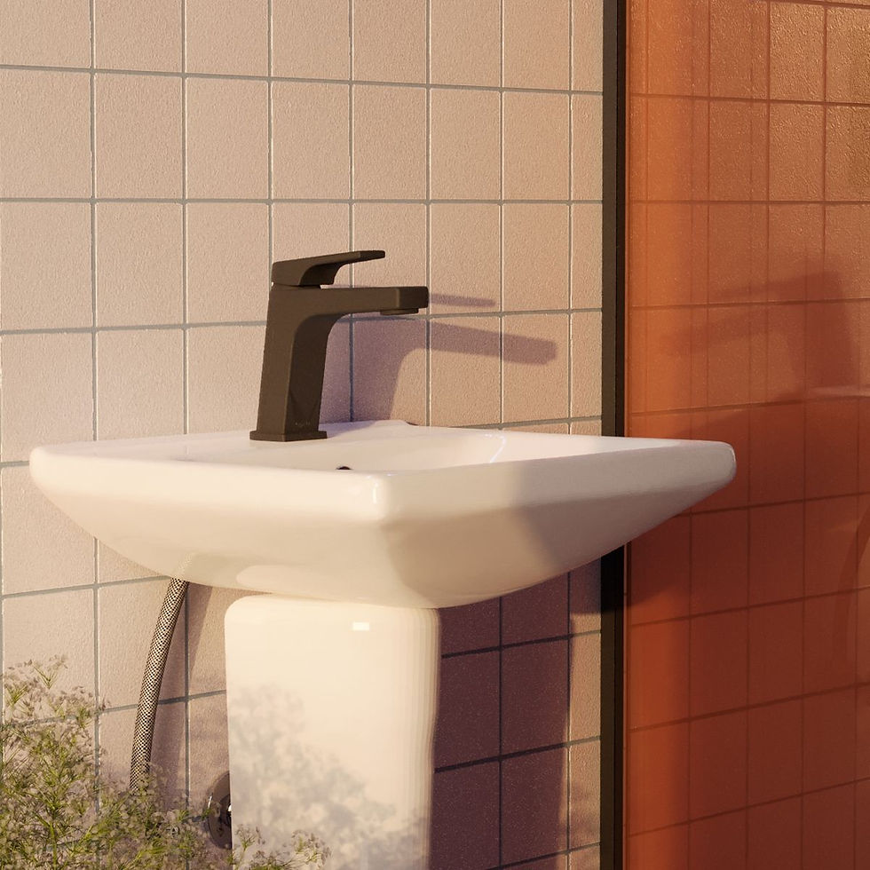 Miniatura: KIT DE LAVABO CON PEDESTAL Y MONOMANDO
