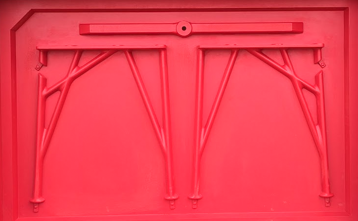 Thumbnail: Cast iron handmade pattern for table legs view from above