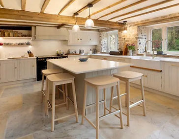 handmade country style wood kitchen island UK