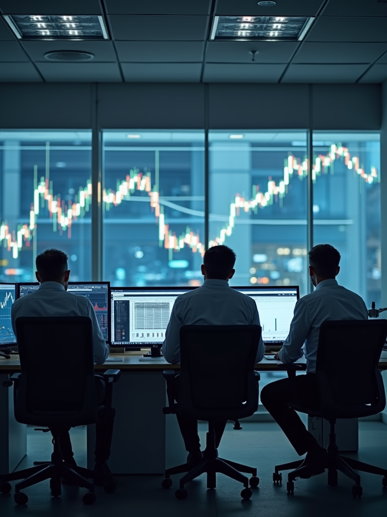 group of traders analyzing market trends in a collaborative office.png