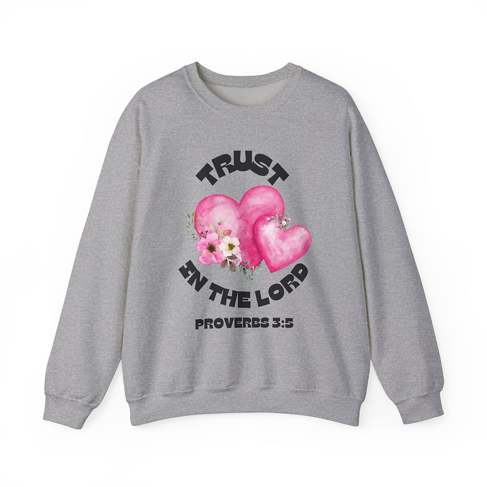 Thumbnail: Trust In The Lord Bible Verse Sweatshirt