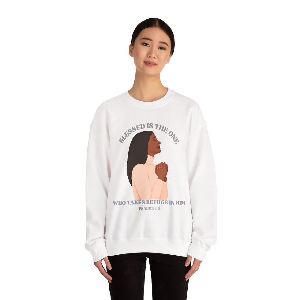 Thumbnail: Christian Based Bible Verse Gift Psalm 34 Crewneck Sweatshirt